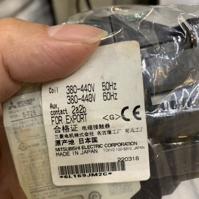 KONTAKTOR / CONTACTOR MITSUBISHI ST25 ST 25 380V-440V BARU ORIGINAL TERMURAH