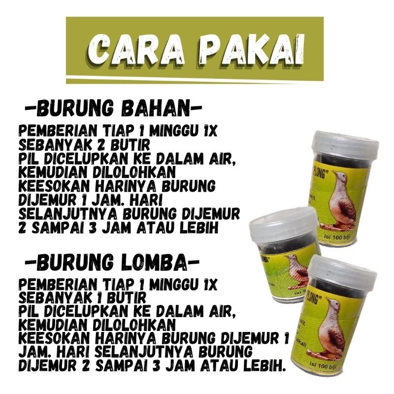 RB22 Vitamin Burung Perkutut Jamu Perkutut Pil Perkutut Gacor Obat Perkutut Pakan Burung Perkutut