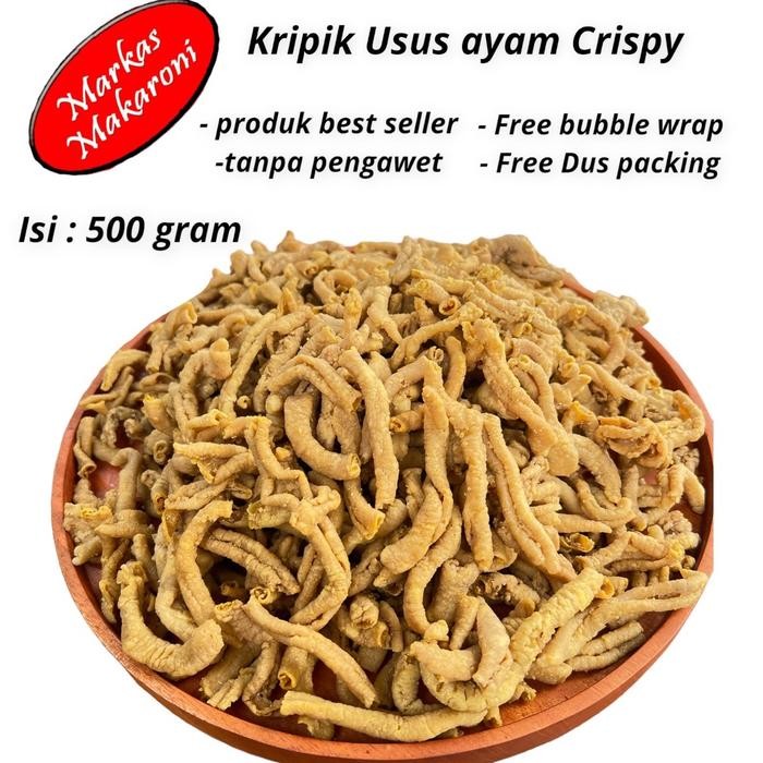 

kripik Usus crispy original 500gr cemilan food keripik makanan camilan Snack New