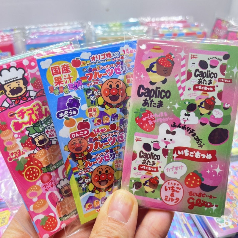 Anime Kawaii Food Toy Series Sealing Stickers Cute Stationery Sticker Handy Book Diy Material Label 