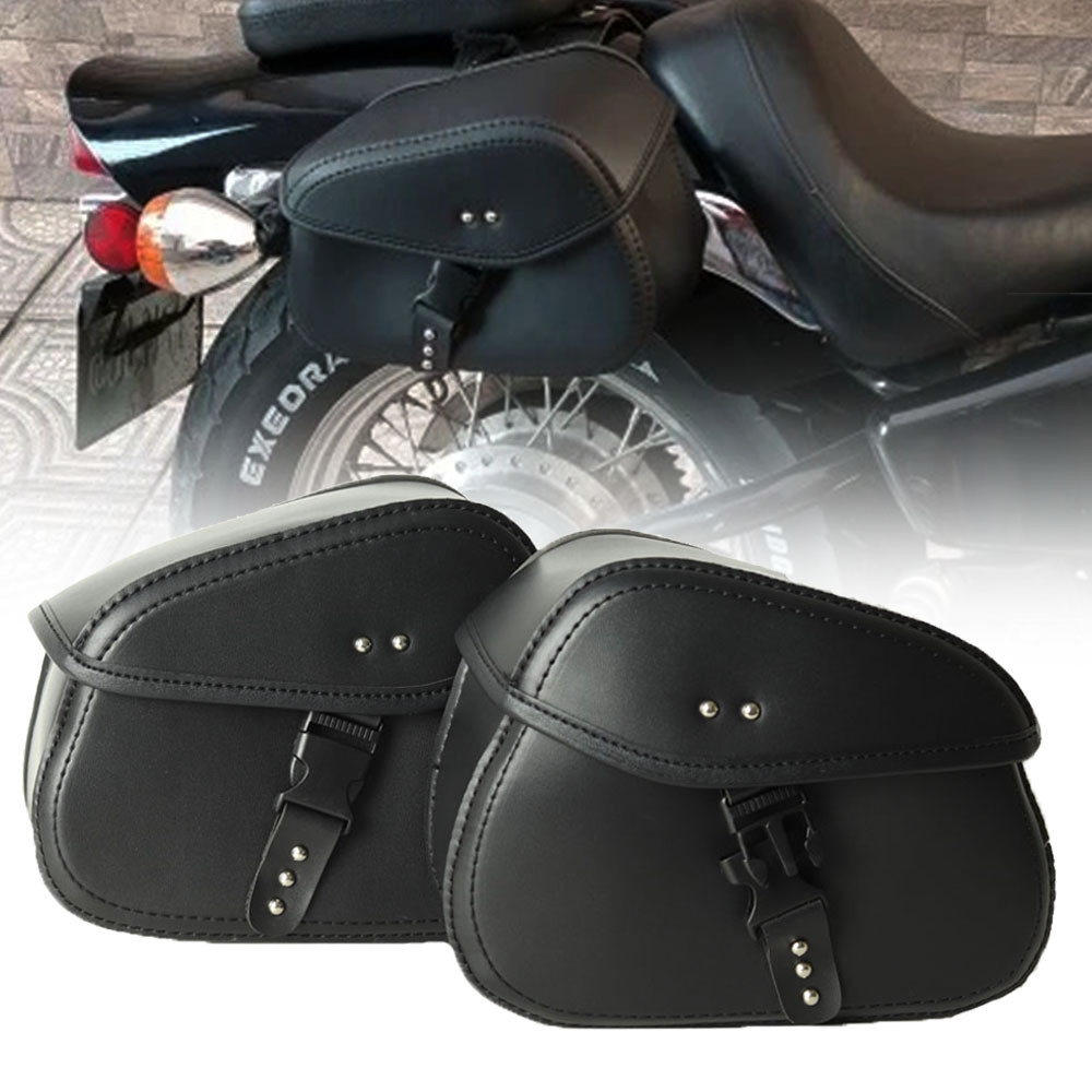 Motorcycle Saddlebag For Honda Rebel CMX500 250 300 350 500 1100 For Yamaha PU Leather Waterproof Si