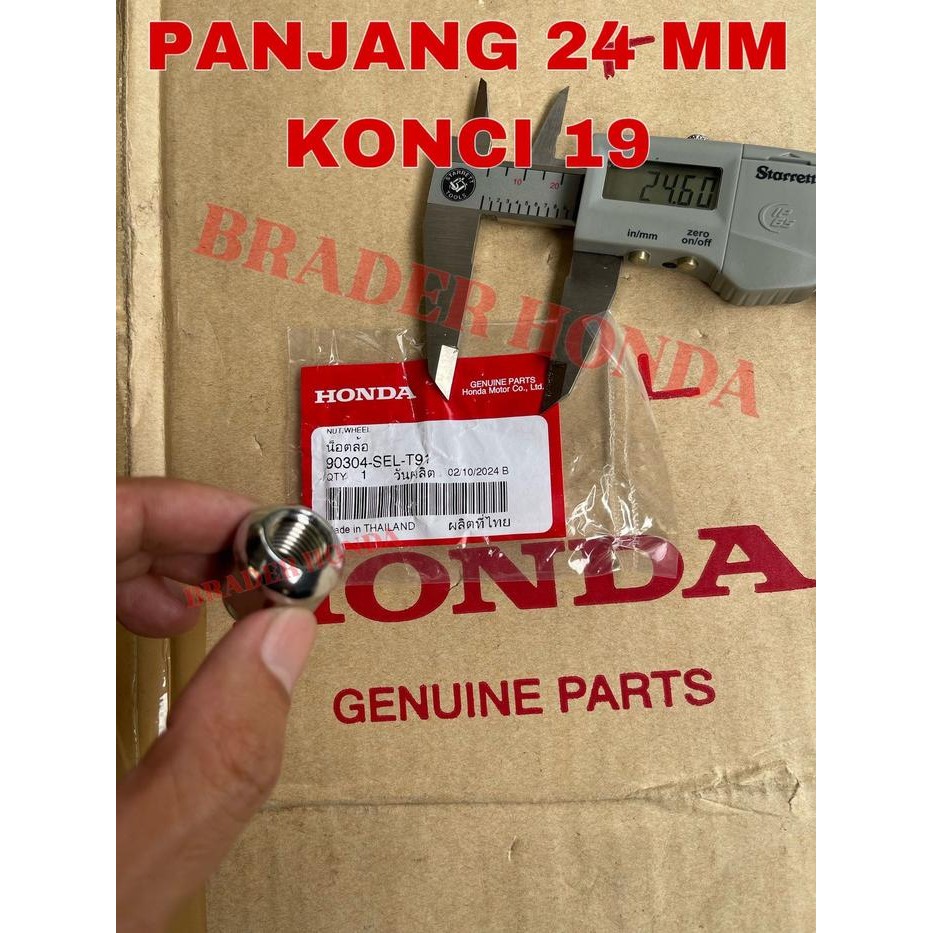 Mur Roda Nut Wheel Velg Kunci 19 Jazz Gd3 Ge8 Gk5 City Gd8 Gm2 Gm6 Brio 2003 2004 2005 2006 2007