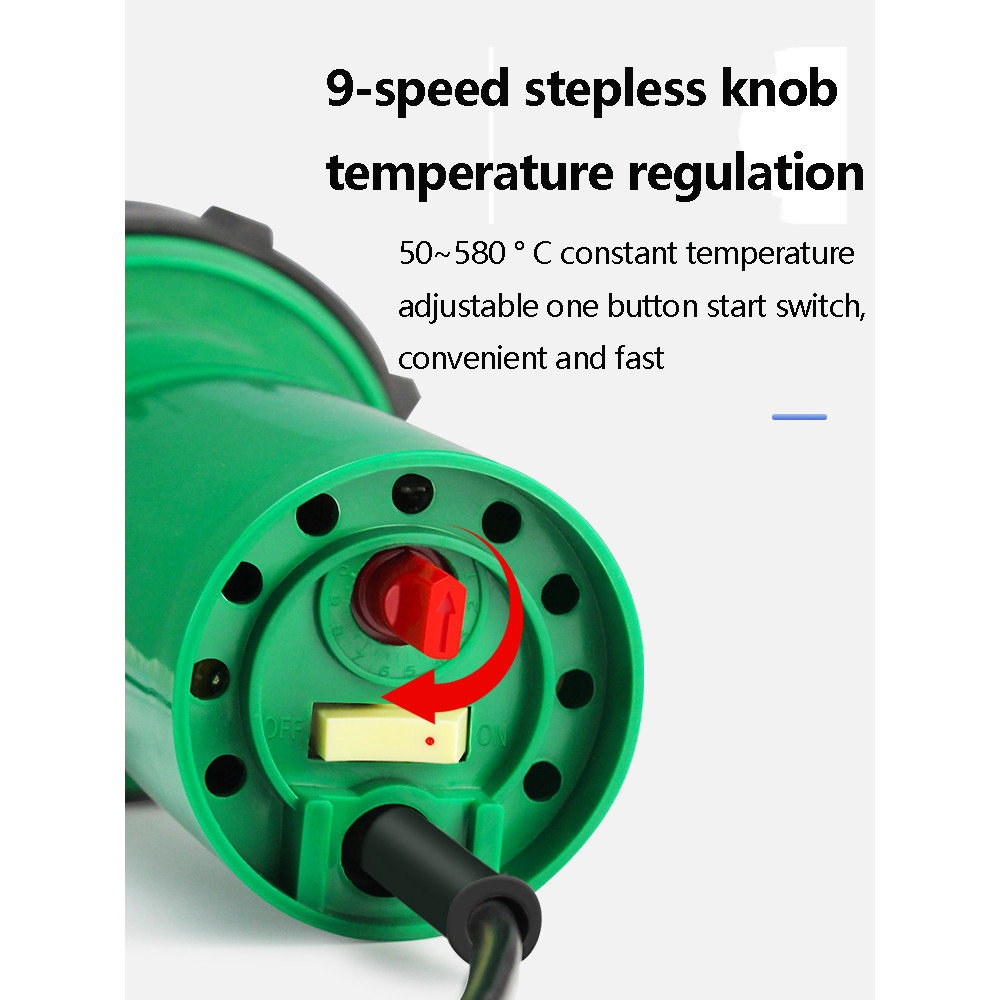 1080W High-Power Plastic Welding Gun Split Type Constant Temperature Hot Air Gun PP Plastic Trench W