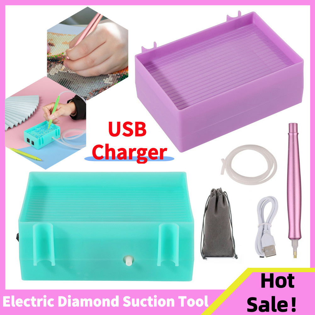 Electric Diamond Painting Suction Pen Kit USB Powered Diamond Painting Tool Vacuum Diamond Painting 