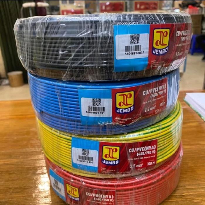 Kabel Jembo Nya 1X2.5 Per Rol 50 Meter