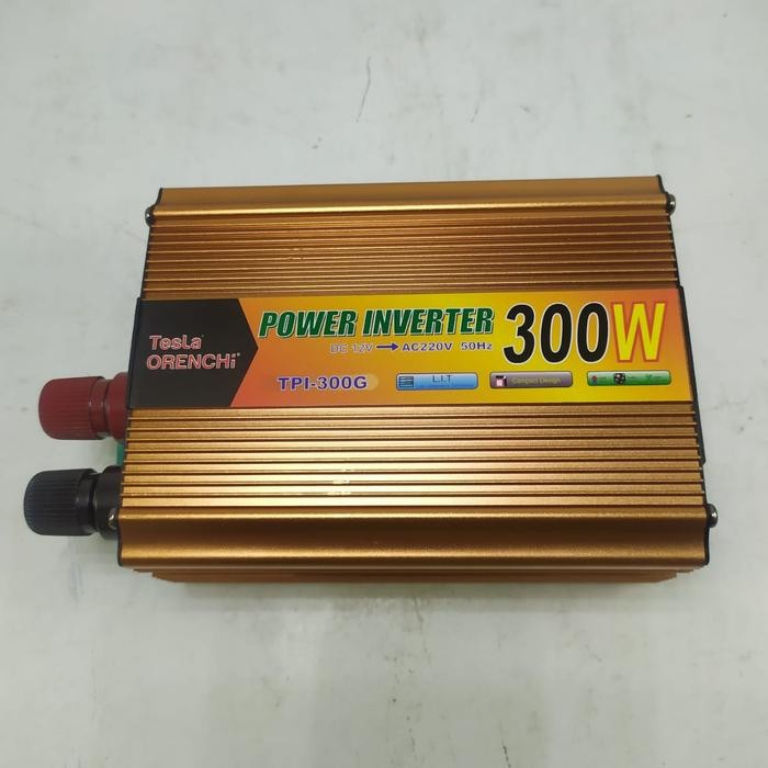 Power Inverter Tesla Tpi 300G Kapasitas 300W Alat Untuk Merubah Arus Dari Dc Ke Ac