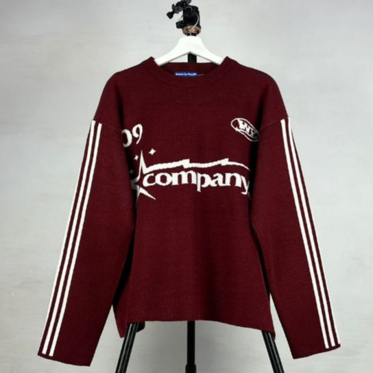 Vall Wp Company - WP Co - Knitwear BOXY Starcom Base Ball -StarCom09 Rajut Knit Sweater Unisex