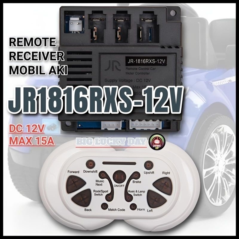 RB22 REMOTE RECEIVER MOBIL AKI JR-1816RXS-12V REMOTE CONTROL KUPU-KUPU MOBILAN AKI ANAK IC MODUL