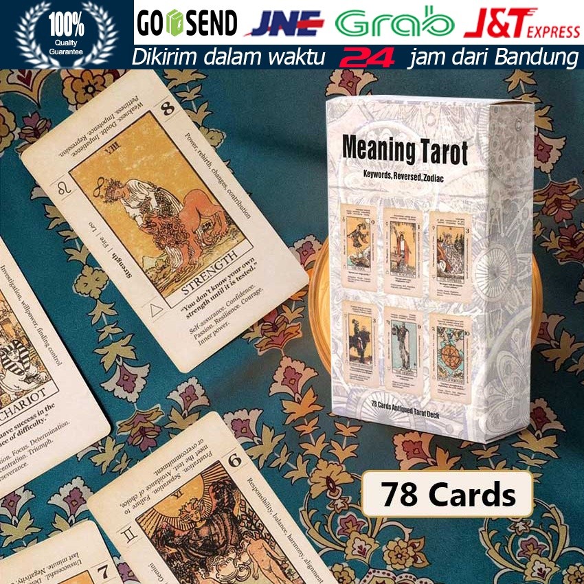 RB22 Arti Kartu Tarot Untuk Ramalan Misterius / Ramalan Tarot / Kartu Permainan Papan