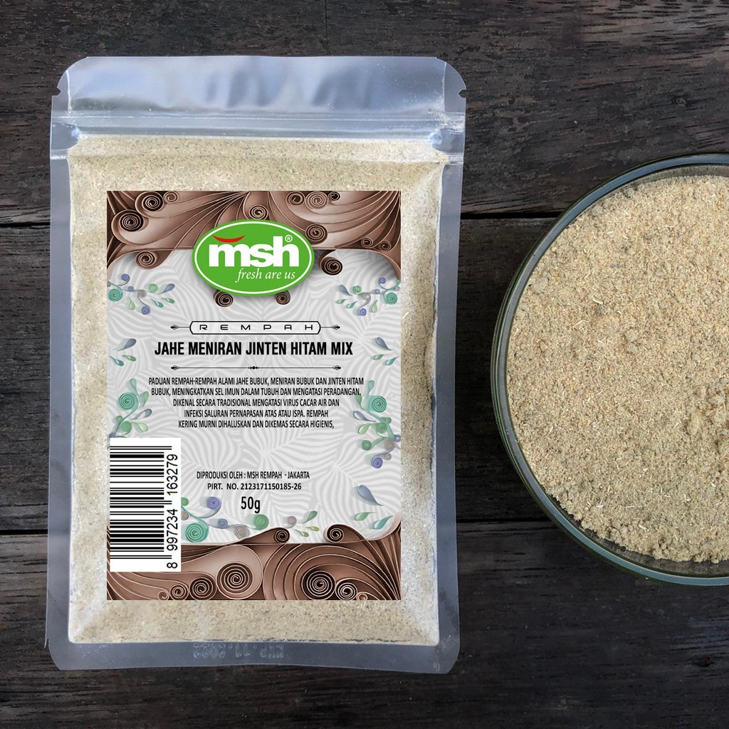 

MSH Jahe Meniran Jinten Hitam Mix 50 g