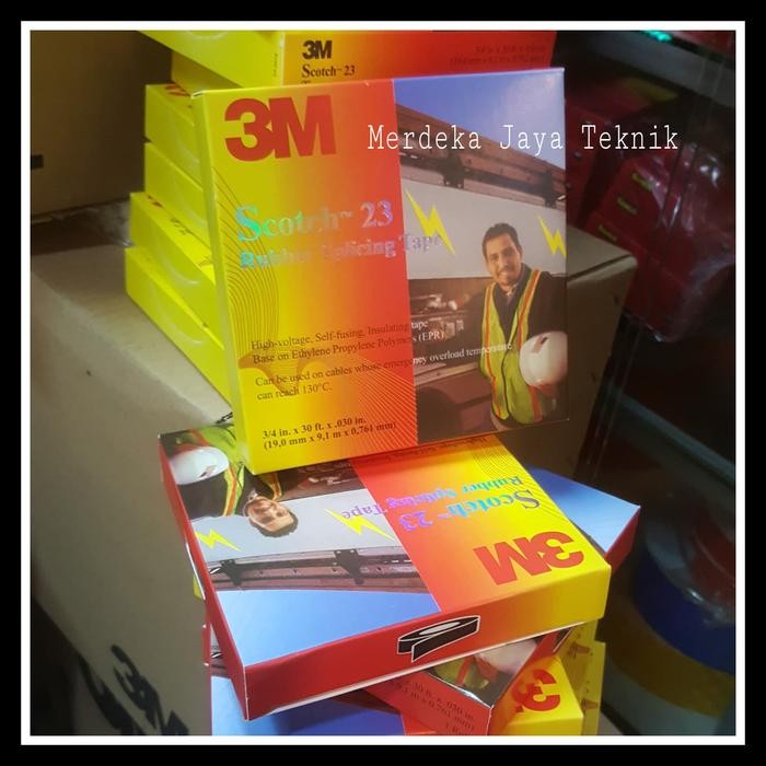 

Toso - 3M 23 Scotch Electrical Tape 3M Lakban 3M Spilcing Tape Ruber 23