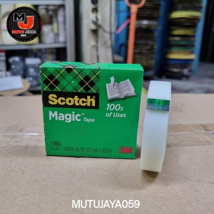 

Toso - Scotch Magic Tape 3 M Isolasi Transparan 810 Panjang 32,9M Selotip Transparent Bisa Di Tulis