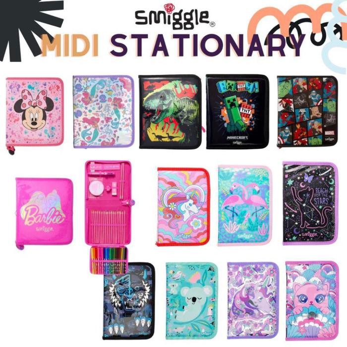 

SMIGGLE Midi Zip Kit Stationary Gift set 26101