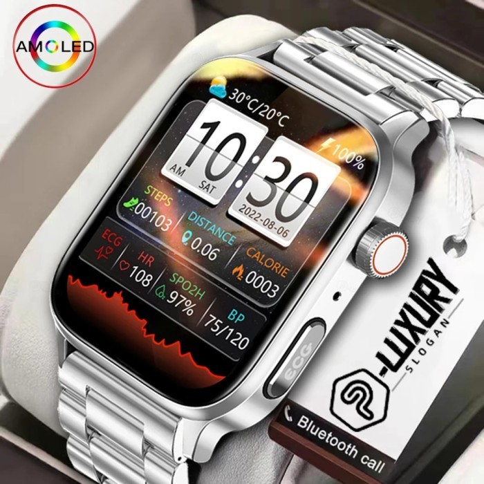 ECG+PPG Smart Watch Blood Sugar Smartwatch Blood Pressure Health