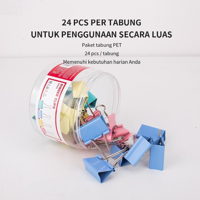 

Toso - Deli E8552A Office Consumable/Binder Klip-Color Binder Clips 41Mm