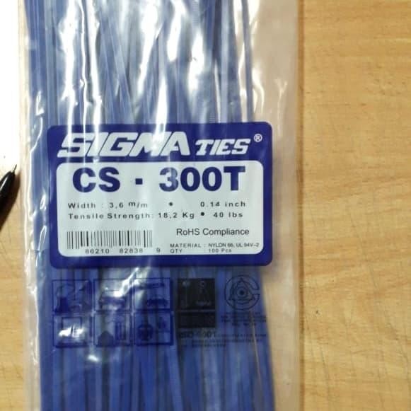 

Kabel Ties Sigma CS-300T 30cm Biru / Cable Ties CS - 300 T Blue