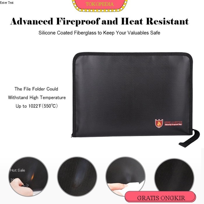 

Tas Folder Penyimpanan Dokumen File A4 12 Saku Anti Api / Air