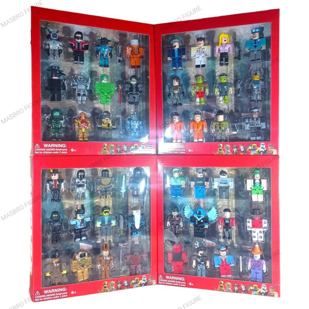 Action Figure Roblox Celebrity Warior Mainan Anak Minifigure Roblox Box Set isi 12 pcs
