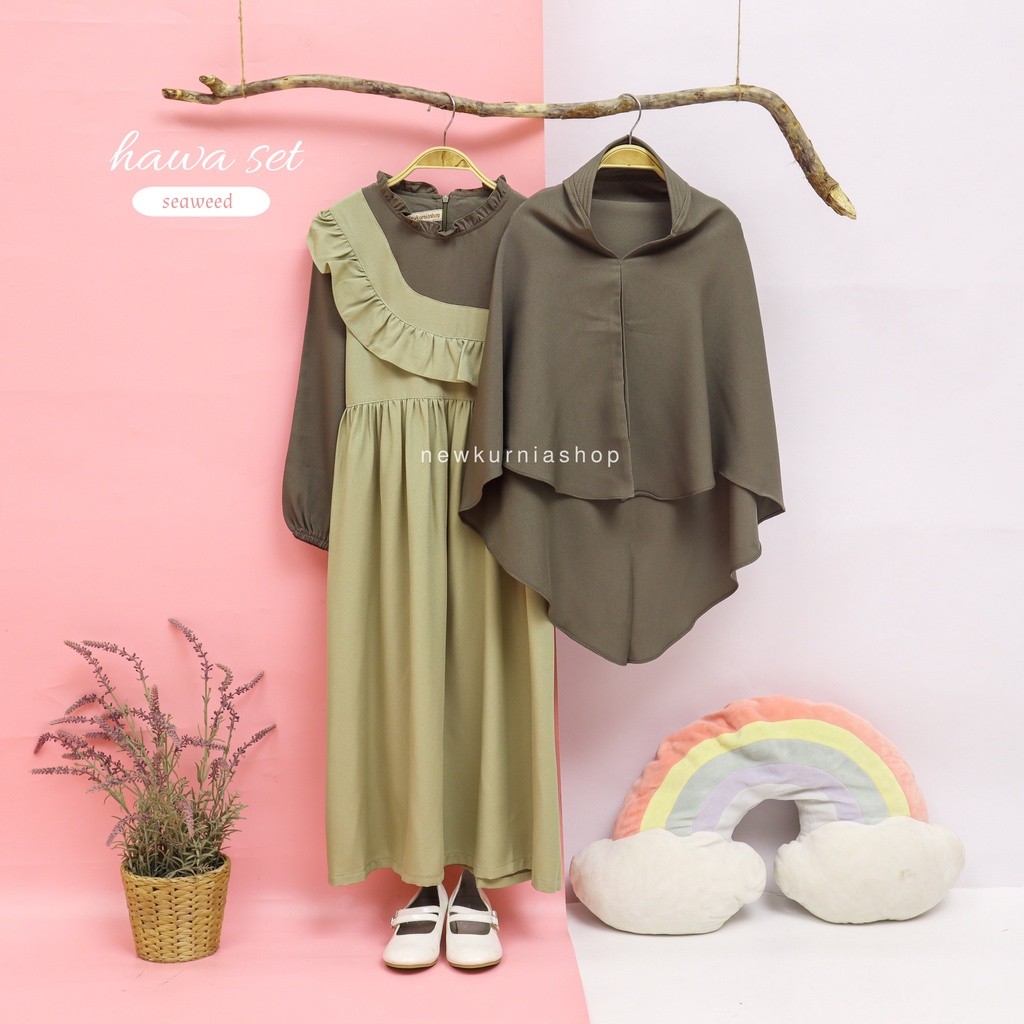 Gamis Anak Perempuan Gams Anak Umur 345678910111213Tahun Seragam Ngaji Terbaru 2025 Santriwati Dres 