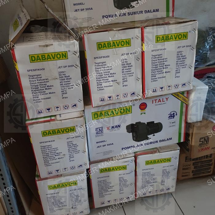 Berkualitas Pompa Air Otomatis Jet Pump Db 505 A Dabavon Jet Pump