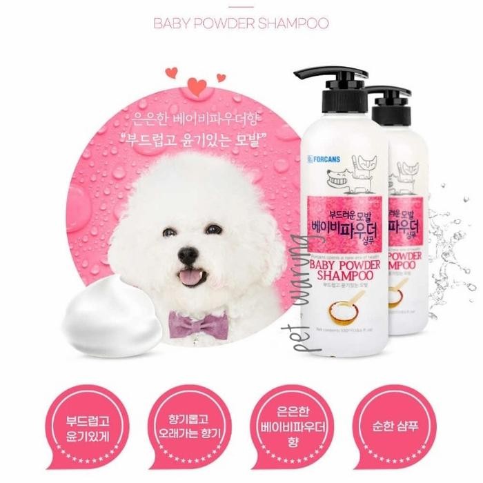 [Pet Store] Forbis Baby Powder Shampoo 550Ml - Shampoo Anjing & Kucing Forbis