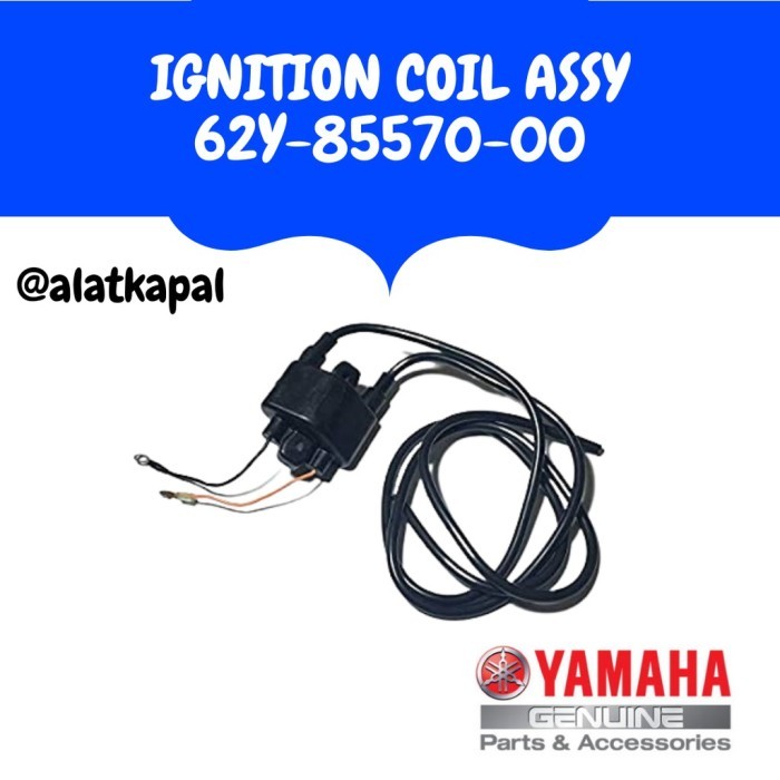 IGNITION COIL ASSY 62Y-85570-00 UNTUK MESIN TEMPEL YAMAHA 50PK 4TAK KUALITAS TERBAIK