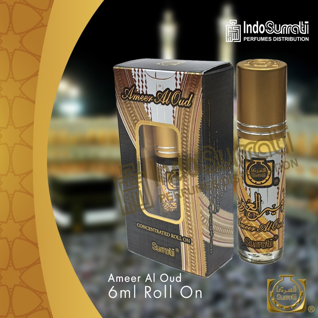 Sari Parfum AMEER AL OUD 6ml Roll On Parfum Surrati Surrati Perfumes Bibit Minyak Wangi