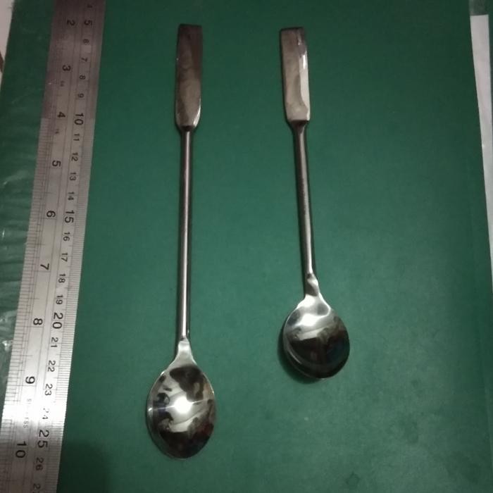 Spatula Lab. Spatula Stainless steel. Besar. 21 cm. Germany