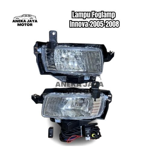 Terbagus Lampu Kabut Foglamp Innova Lama Old 2005 - 2008 Komplit Kabel // Lampu Kabut Foglamp 1 Set