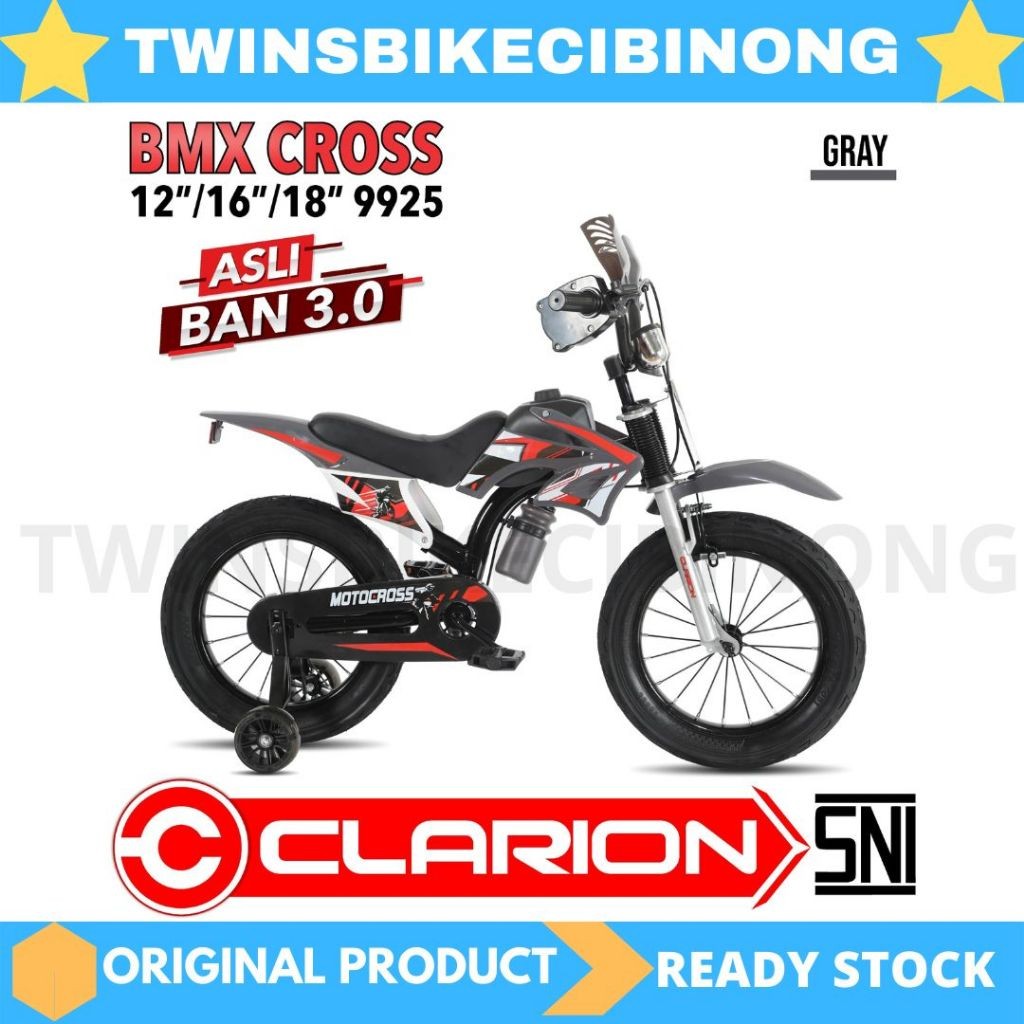 TREA Sepeda Anak 12 16 18 Bmx CLARION 9925 MOTORCROSS MODEL