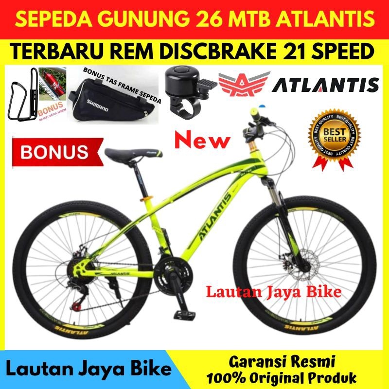 TREA Sepeda Gunung 26 MTB Atlantis 730 Rem Disc Brake New