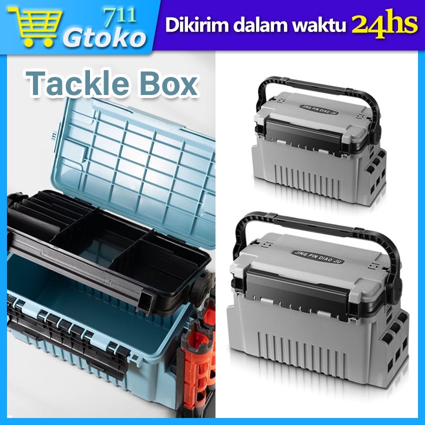 TREA Tackle Box Kotak Peralatan Pancing Jigging Lure Box Fishing Box Mancing Serbaguna Besar Kecil