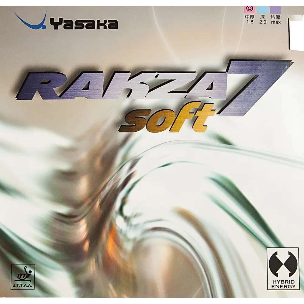 Yasaka Rakza 7 Soft Table Tennis Rubber, 2.0Mm Or Max, Red Or Black,Professional Table Tennis Rubber