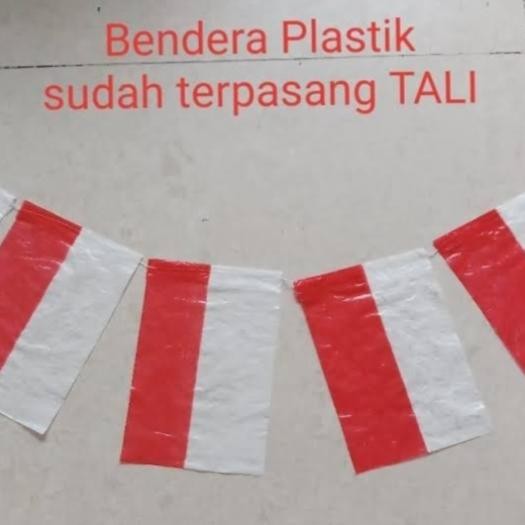 Bendera Plastik Tali/Bendera/Bendera Plastik /Bendera Merah -Putih Terbatas