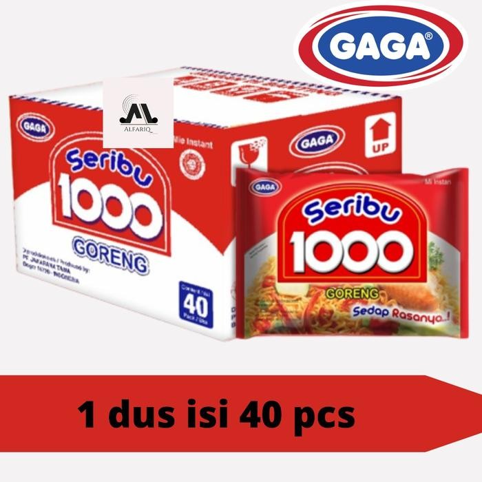 

Ready JT Mie gaga 1000 Goreng 1 Dus 40pcs kemasan 50gr Instan