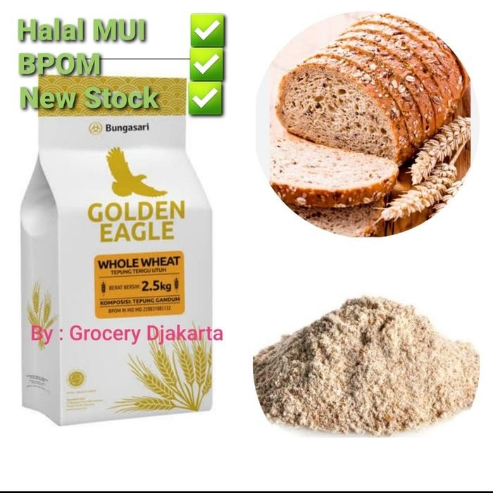 

Whole Wheat Flour 1kg / Tepung Gandum Utuh 1kg