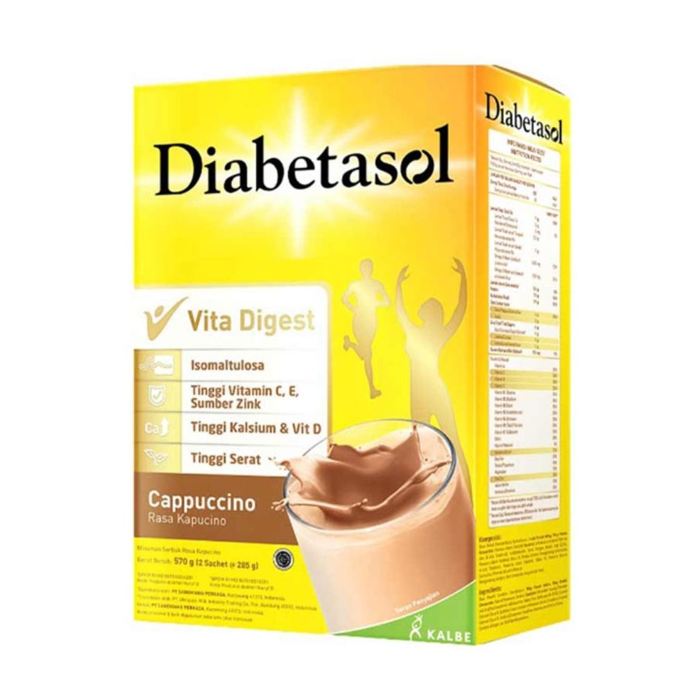 

Diabetasol Susu Formula Diabetes Capuccino 570 gram
