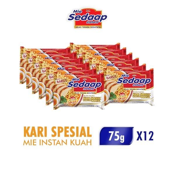 

Ready JT Sedaap Mie Instan Kari Kental Spesial 75 gr x 12 pcs
