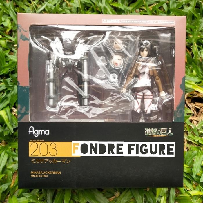 Future Toys - Figma 203 Mikasa Ackerman Attack On Titan Aot Action Figure Kws