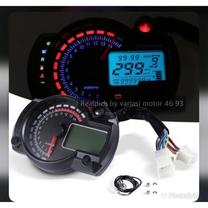 Hemat Speedometer Model Koso Universal Kilometer Digital Universal Motor