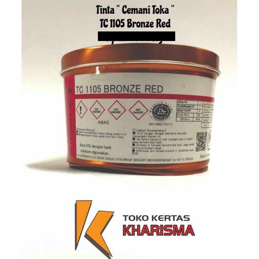 

TINTA CETAK , CEMANI TOKA , TC 1105 BRONZED RED