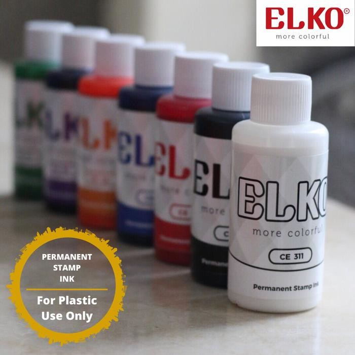 

TINTA STEMPEL PERMANEN PLASTIK EXPIRED DATE WARNA ORANGE - ELKO 100 ML