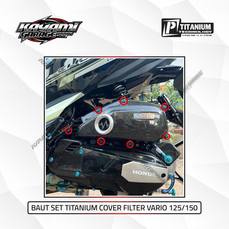 Baut Titanium set Filter vario 125/150