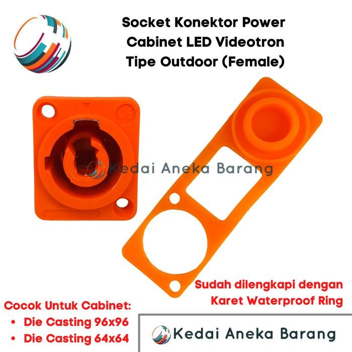 Socket Soket Konektor Outdoor Power Cabinet Kabinet Videotron Female