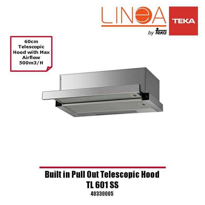 COOKER HOOD LINEA BY TEKA TL 601 SS BUILT-IN HOOD PENGHISAP ASAP DAPUR