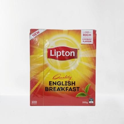 

Teh Lipton English Breakfast 100 Tea Bags 200 gram