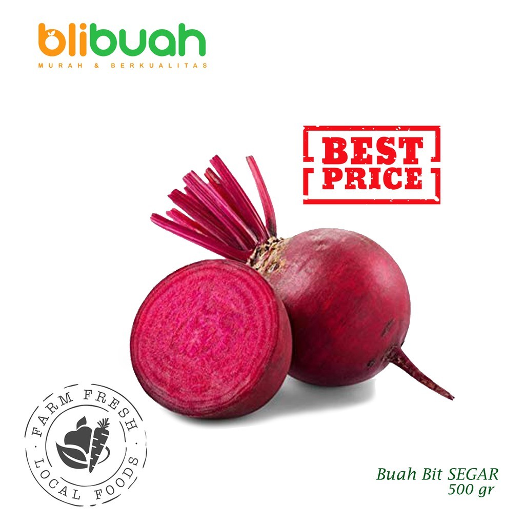 

Buah Bit SEGAR 500 gr / Beet / Bit / Beet Root / Herbal