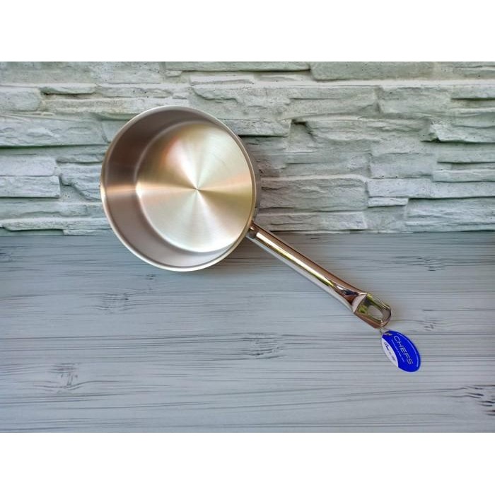 BIMA CHEFS SHALLOW SAUCE PAN SUS 304 16cm 18cm BP1900716 Bp1900718
