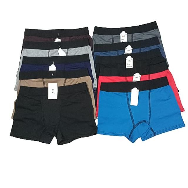 5 Pcs Celana Dalam Boxer Anak Laki Remaja Polos