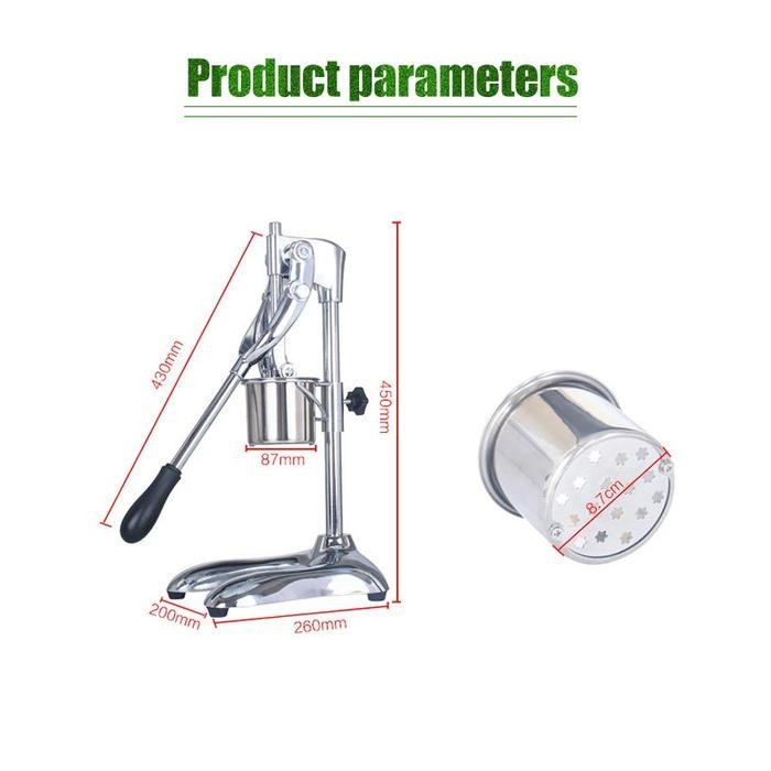 Mesin Pemotong Kentang Panjang / Alat Cetak Potato Kentang Goreng Panjang Long French Fries